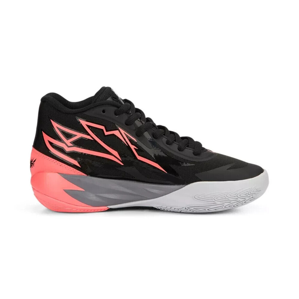 Puma MB.02 378357-01 Sneakers Kids US 6.5 Black Lace Up Basketball Shoes TF3252